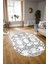 Dijital Kaymaz Yıkanabilir Modern Desen Oval Yolluk Mutfak Salon Halısı, N-O-Modern-91-Siyah, 3