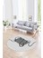 Dijital Kaymaz Taban Yıkanabilir Modern Desen Yuvarlak Mutfak Salon Halısı, N-Y-Modern-61-Gri, 1