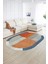 Dijital Kaymaz Yıkanabilir Modern Desen Oval Yolluk Mutfak Salon Halısı, N-O-MODERN-107-RENKLİ, 2