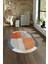Dijital Kaymaz Yıkanabilir Modern Desen Oval Yolluk Mutfak Salon Halısı, N-O-MODERN-107-RENKLİ, 4