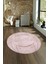 Dijital Kaymaz Taban Yıkanabilir Modern Desen Yuvarlak Mutfak Salon Halısı, N-Y-Modern-62-Pembe, 4