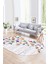 Dijital Kaymaz Yıkanabilir Modern Desen Oval Yolluk Mutfak Salon Halısı, N-O-Modern-42-Renkli, 1