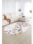 Dijital Kaymaz Yıkanabilir Modern Desen Oval Yolluk Mutfak Salon Halısı, N-O-Modern-42-Renkli, 2