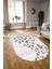 Dijital Kaymaz Yıkanabilir Modern Desen Oval Yolluk Mutfak Salon Halısı, N-O-Modern-42-Renkli, 3