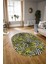 Dijital Kaymaz Yıkanabilir Modern Desen Oval Yolluk Mutfak Salon Halısı, N-O-MODERN-100-SARI, 3