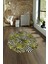 Dijital Kaymaz Yıkanabilir Modern Desen Oval Yolluk Mutfak Salon Halısı, N-O-MODERN-100-SARI, 4