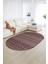 Dijital Kaymaz Yıkanabilir Modern Desen Oval Yolluk Mutfak Salon Halısı, N-O-Modern-86-Bordo, 2