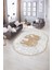Dijital Kaymaz Yıkanabilir Modern Desen Oval Yolluk Mutfak Salon Halısı, N-O-MODERN-101-BEJ, 5