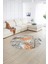 Dijital Kaymaz Taban Yıkanabilir Modern Desen Yuvarlak Mutfak Salon Halısı, N-Y-Modern-98-Turuncu, 2