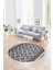 Dijital Kaymaz Taban Yıkanabilir Modern Desen Yuvarlak Mutfak Salon Halısı, N-Y-Modern-69-Gri, 1