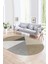 Dijital Kaymaz Yıkanabilir Modern Desen Oval Yolluk Mutfak Salon Halısı, N-O-Modern-38-Kahve, 1
