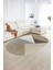 Dijital Kaymaz Yıkanabilir Modern Desen Oval Yolluk Mutfak Salon Halısı, N-O-Modern-38-Kahve, 2