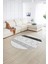Dijital Kaymaz Taban Yıkanabilir Modern Desen Yuvarlak Mutfak Salon Halısı, N-Y-Modern-75-Gri, 2