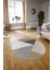 Dijital Kaymaz Taban Yıkanabilir Modern Desen Yuvarlak Mutfak Salon Halısı, N-Y-Modern-38-Kahve, 3