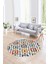 Dijital Kaymaz Taban Yıkanabilir Modern Desen Yuvarlak Mutfak Salon Halısı, N-Y-Modern-23-Renkli, 1