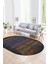 Dijital Kaymaz Yıkanabilir Modern Desen Oval Yolluk Mutfak Salon Halısı, N-O-Modern-28-Renkli, 1