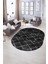 Dijital Kaymaz Yıkanabilir Modern Desen Oval Yolluk Mutfak Salon Halısı, N-O-Modern-57-Antrasit, 5
