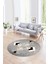 Dijital Kaymaz Taban Yıkanabilir Modern Desen Yuvarlak Mutfak Salon Halısı, N-Y-Modern-12-Gri, 1