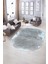 Dijital Kaymaz Yıkanabilir Modern Desen Oval Yolluk Mutfak Salon Halısı, N-O-Modern-44-Mavi, 5
