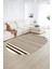 Dijital Kaymaz Yıkanabilir Modern Desen Oval Yolluk Mutfak Salon Halısı, N-O-Modern-63-Kahve, 2