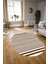 Dijital Kaymaz Yıkanabilir Modern Desen Oval Yolluk Mutfak Salon Halısı, N-O-Modern-63-Kahve, 3
