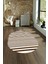 Dijital Kaymaz Yıkanabilir Modern Desen Oval Yolluk Mutfak Salon Halısı, N-O-Modern-63-Kahve, 4