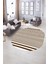 Dijital Kaymaz Yıkanabilir Modern Desen Oval Yolluk Mutfak Salon Halısı, N-O-Modern-63-Kahve, 5