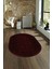 Dijital Kaymaz Yıkanabilir Modern Desen Oval Yolluk Mutfak Salon Halısı, N-O-MODERN-113-BORDO, 4