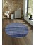 Dijital Kaymaz Taban Yıkanabilir Modern Desen Yuvarlak Mutfak Salon Halısı, N-Y-Modern-36-Mavi, 4