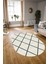 Dijital Kaymaz Yıkanabilir Modern Desen Oval Yolluk Mutfak Salon Halısı, N-O-MODERN-116-KREM, 3