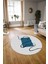 Dijital Kaymaz Taban Yıkanabilir Modern Desen Yuvarlak Mutfak Salon Halısı, N-Y-Modern-61-Mavi, 3