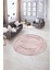 Dijital Kaymaz Taban Yıkanabilir Modern Desen Yuvarlak Mutfak Salon Halısı, N-Y-Modern-62-Pembe, 5