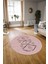 Dijital Kaymaz Taban Yıkanabilir Modern Desen Yuvarlak Mutfak Salon Halısı, N-Y-Modern-59-Pembe, 3