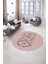 Dijital Kaymaz Taban Yıkanabilir Modern Desen Yuvarlak Mutfak Salon Halısı, N-Y-Modern-59-Pembe, 5