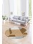 Dijital Kaymaz Taban Yıkanabilir Modern Desen Yuvarlak Mutfak Salon Halısı, N-Y-Modern-09-Turuncu, 1