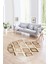 Dijital Kaymaz Taban Yıkanabilir Modern Desen Yuvarlak Mutfak Salon Halısı, N-Y-Modern-66-Kahve, 1