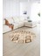 Dijital Kaymaz Taban Yıkanabilir Modern Desen Yuvarlak Mutfak Salon Halısı, N-Y-Modern-66-Kahve, 2