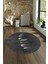 Dijital Kaymaz Taban Yıkanabilir Modern Desen Yuvarlak Mutfak Salon Halısı, N-Y-MODERN-115-ANTRASİT, 4