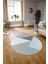 Dijital Kaymaz Taban Yıkanabilir Modern Desen Yuvarlak Mutfak Salon Halısı, N-Y-Modern-38-Mavi, 3