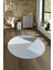 Dijital Kaymaz Taban Yıkanabilir Modern Desen Yuvarlak Mutfak Salon Halısı, N-Y-Modern-38-Mavi, 4
