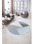 Dijital Kaymaz Taban Yıkanabilir Modern Desen Yuvarlak Mutfak Salon Halısı, N-Y-Modern-38-Mavi, 5