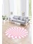 Dijital Kaymaz Taban Yıkanabilir Modern Desen Yuvarlak Mutfak Salon Halısı, N-Y-Modern-78-Pembe, 1