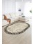 Dijital Kaymaz Yıkanabilir Modern Desen Oval Yolluk Mutfak Salon Halısı, N-O-MODERN-118-BEJ, 2