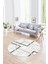 Dijital Kaymaz Taban Yıkanabilir Modern Desen Yuvarlak Mutfak Salon Halısı, N-Y-Modern-80-Krem, 1