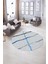 Dijital Kaymaz Taban Yıkanabilir Modern Desen Yuvarlak Mutfak Salon Halısı, N-Y-Modern-73-Mavi, 5