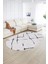 Dijital Kaymaz Yıkanabilir Modern Desen Oval Yolluk Mutfak Salon Halısı, N-O-Modern-72-Siyah, 2