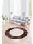 Dijital Kaymaz Taban Yıkanabilir Modern Desen Yuvarlak Mutfak Salon Halısı, N-Y-MODERN-119-PEMBE, 1