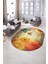 Dijital Kaymaz Yıkanabilir Modern Desen Oval Yolluk Mutfak Salon Halısı, N-O-MODERN-109-RENKLİ, 5