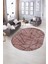 Dijital Kaymaz Yıkanabilir Modern Desen Oval Yolluk Mutfak Salon Halısı, N-O-MODERN-117-BORDO, 5