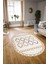 Dijital Kaymaz Yıkanabilir Modern Desen Oval Yolluk Mutfak Salon Halısı, N-O-Modern-81-Renkli, 3